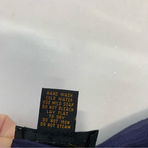 Jerry T Bouse Top Woman 3X  Purple Celestial Print Sheer Lined Flare Sleeve Boho - Picture 7 of 9